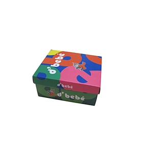 Printing corrugated lid and based box shoe box