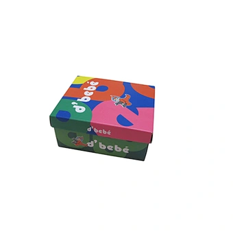 Printing corrugated lid and based box shoe box