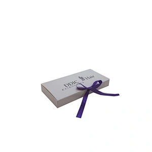 White Custom Paper Packaging Wig Box Custom Logo For Hair Extensions