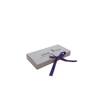 White Custom Paper Packaging Wig Box Custom Logo For Hair Extensions