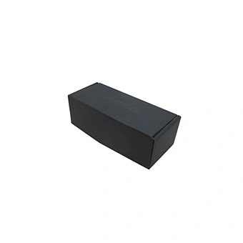 Black Matte Paper Gift Box with UV Printed Logo