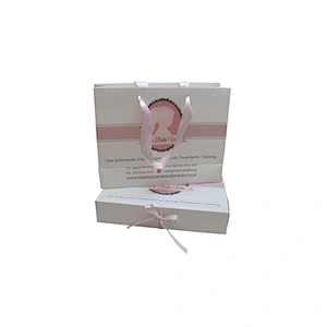 Matte finish white luxury hair extension box /wholesale hair wig packaging box