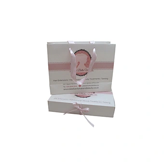 Matte finish white luxury hair extension box /wholesale hair wig packaging box