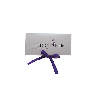 White Custom Paper Packaging Wig Box Custom Logo For Hair Extensions