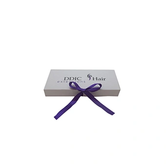 White Custom Paper Packaging Wig Box Custom Logo For Hair Extensions