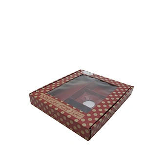 2014 Nice best quality make up box paper packaging carton box with window