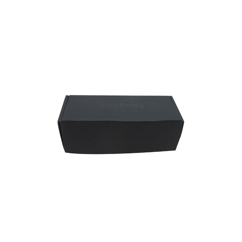 Black Matte Paper Gift Box with UV Printed Logo