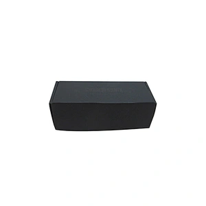 Black Matte Paper Gift Box with UV Printed Logo