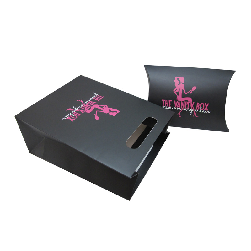 Wholesale Hair Extension Packaging Pillow Box And Bag