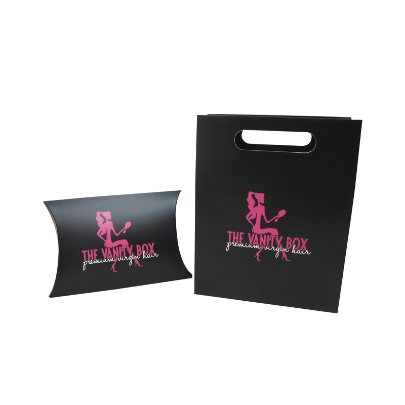 Wholesale Hair Extension Packaging Pillow Box And Bag