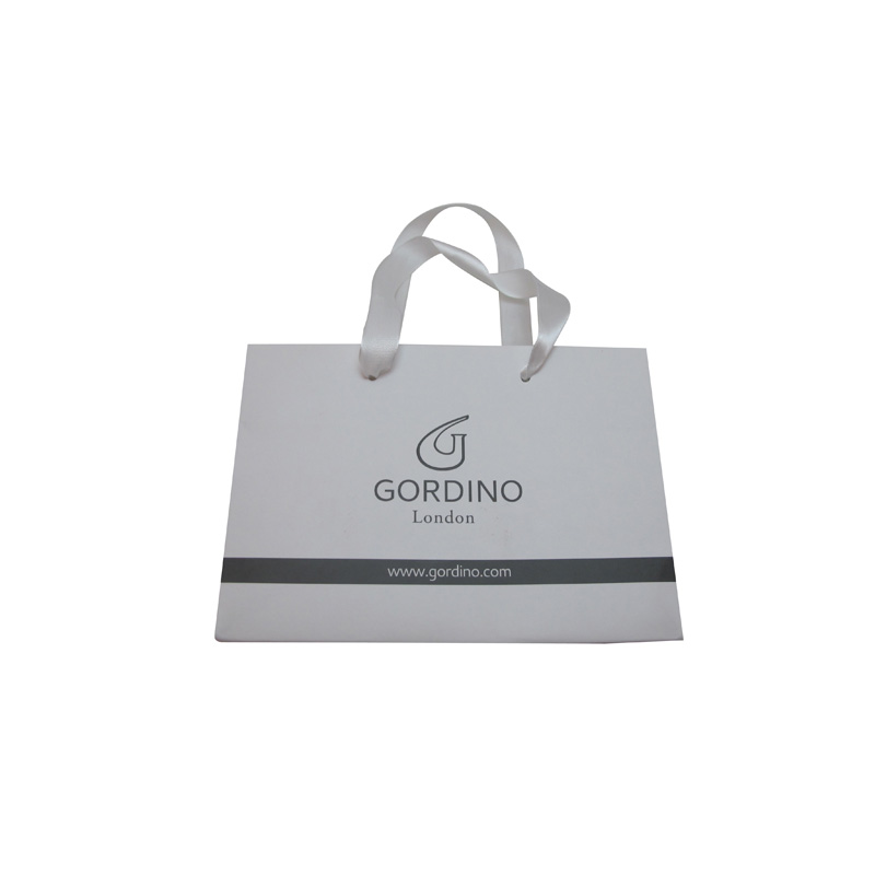 Custom made full color laminated shopping paper bag with logo print