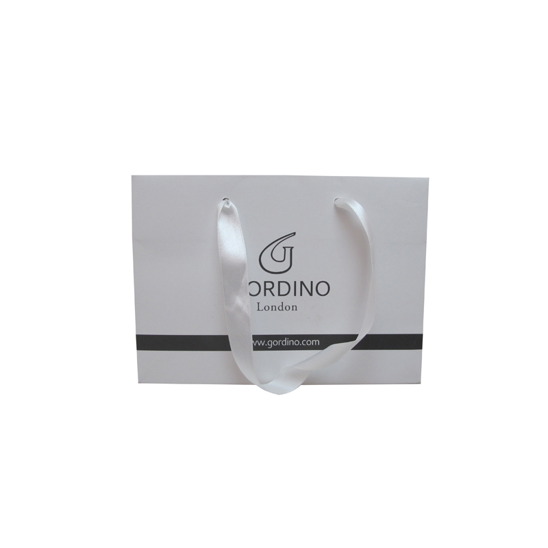 Custom made full color laminated shopping paper bag with logo print