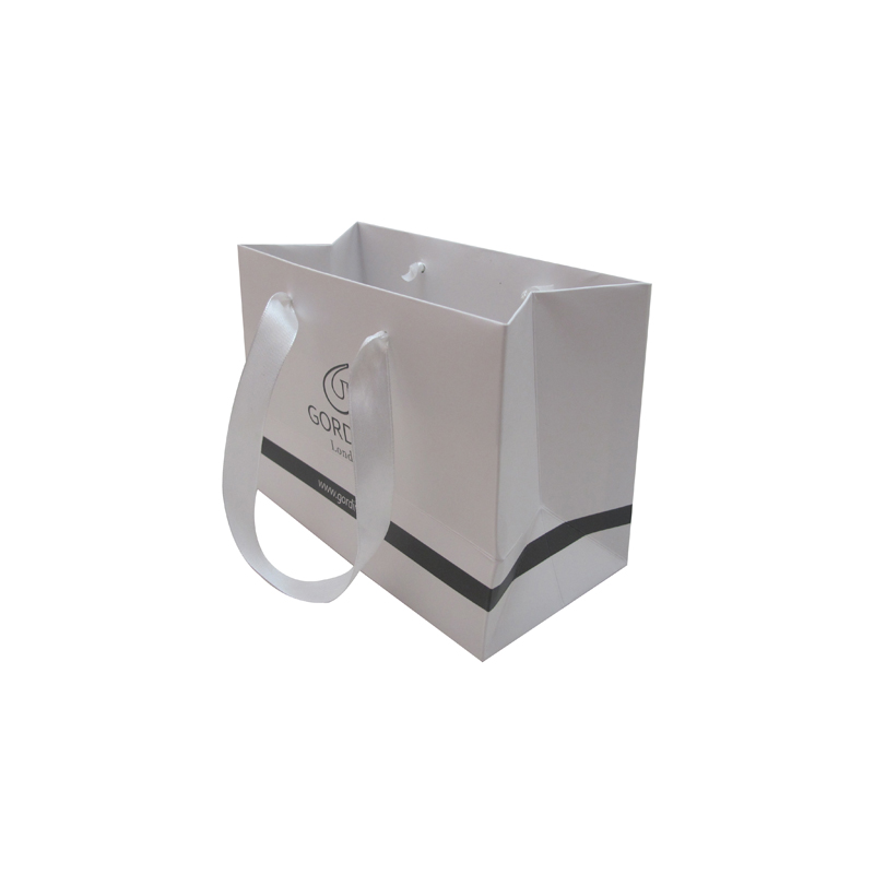 Custom made full color laminated shopping paper bag with logo print