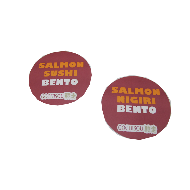 full color printing round paper label sticker