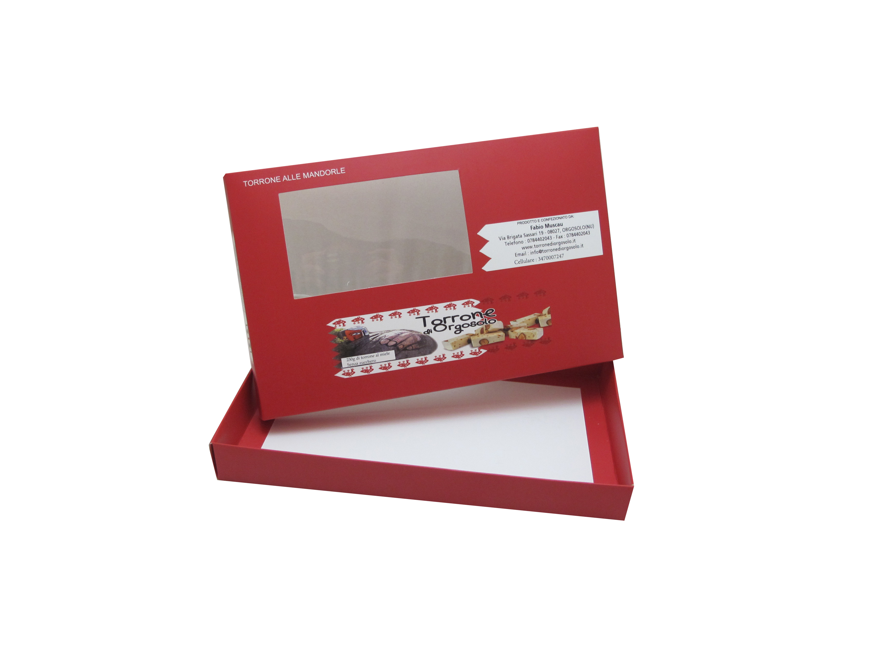 red candy box