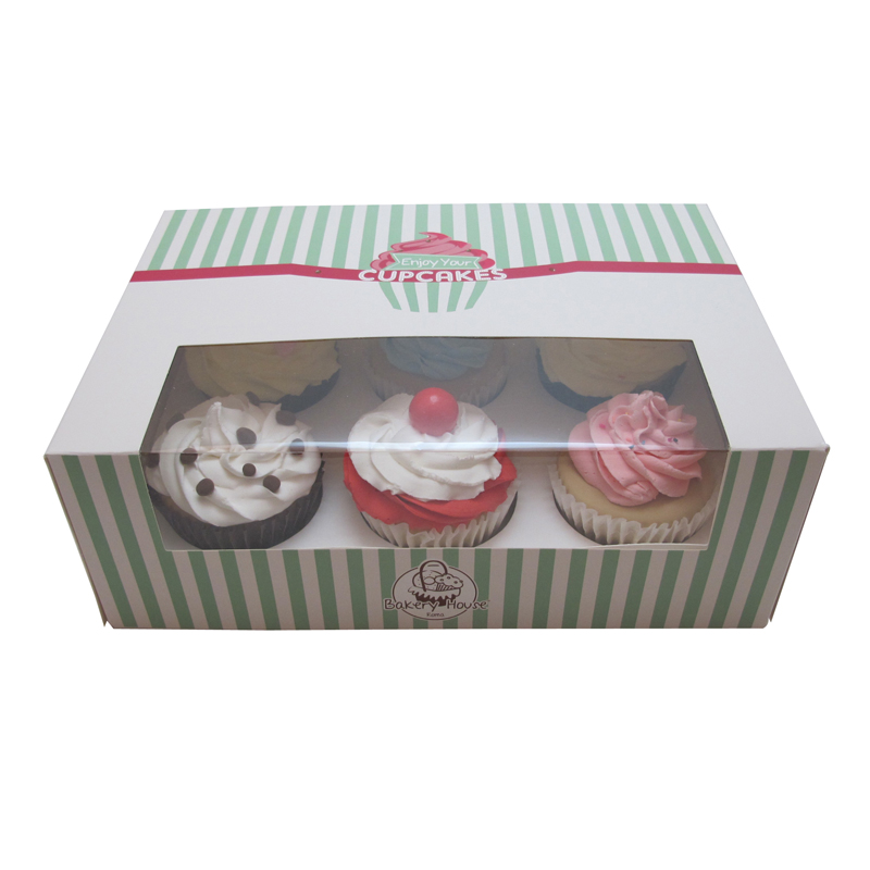paper kraft cupcake box