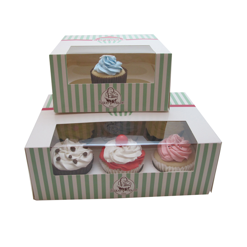 paper kraft cupcake box