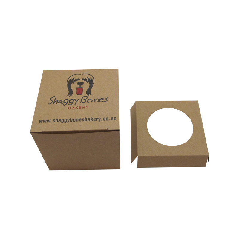 single cup paper kraft cupcake box