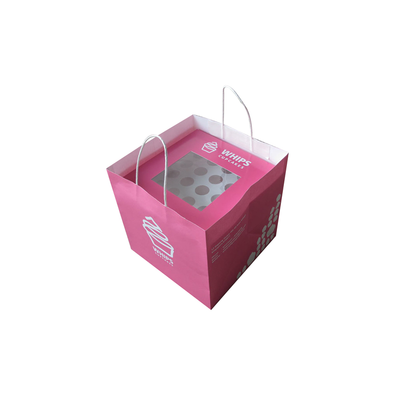 cupcake paper box clear window