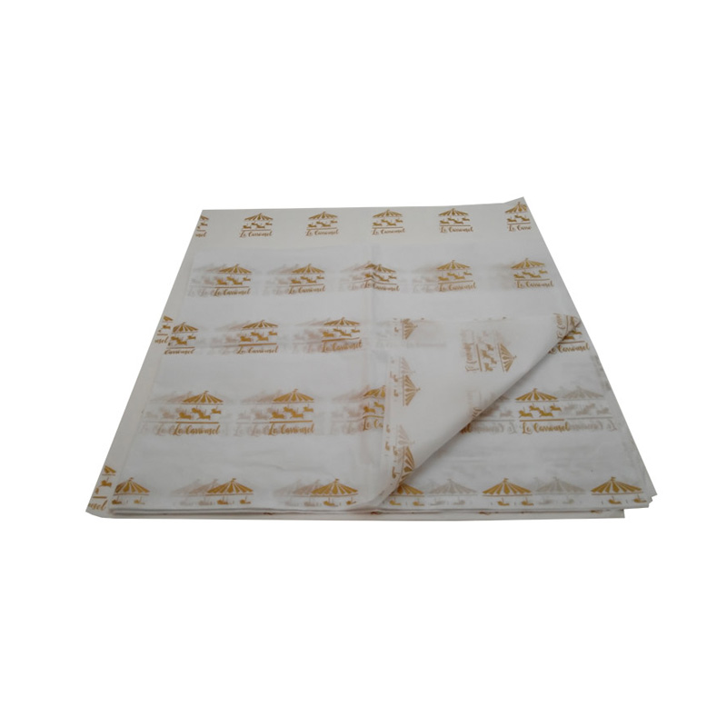 gold logo printing tissue paper