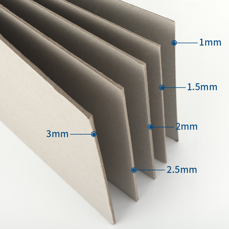 Dongguan factory supply wholesale grey cardboard