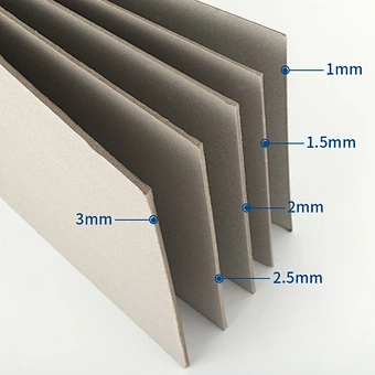 Dongguan factory supply wholesale grey cardboard