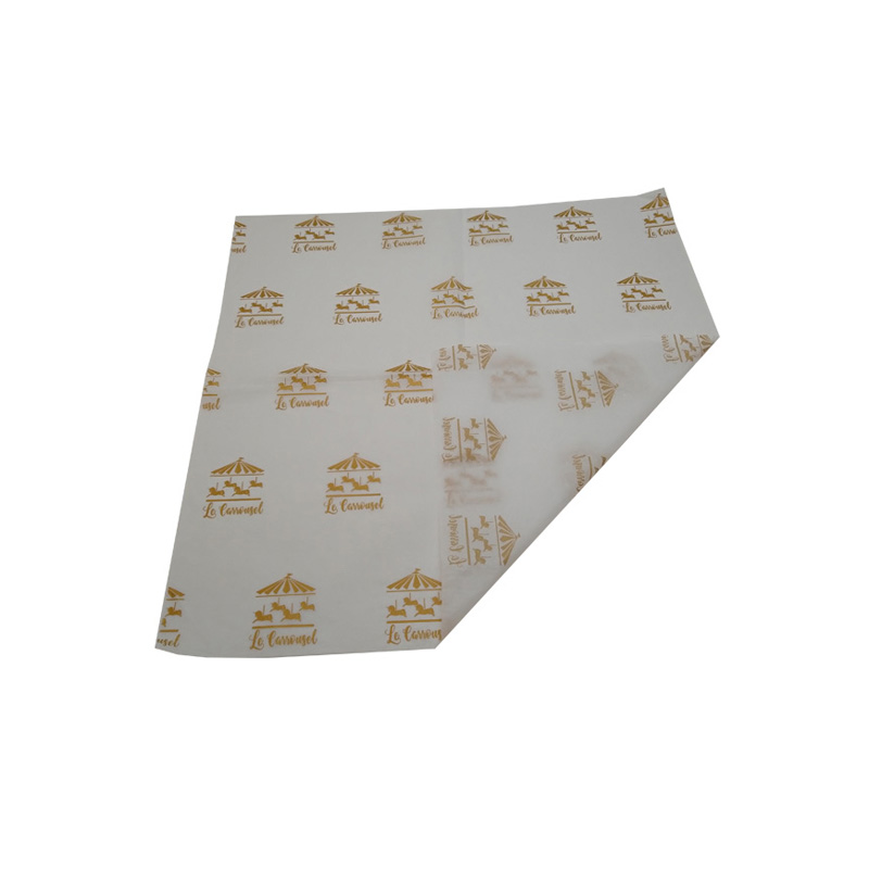 gold logo printing tissue paper