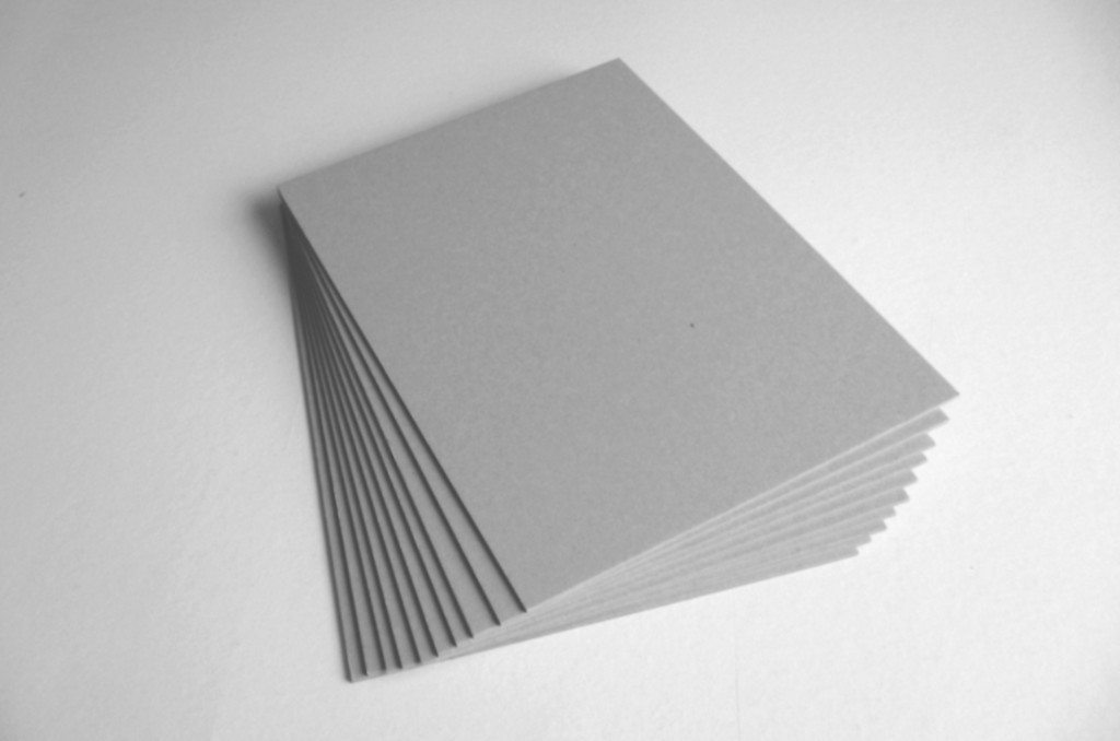 grey cardboard