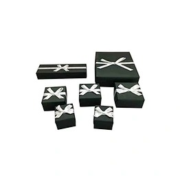 Pu leather ring box earrings jewelry packaging box