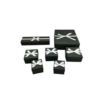 Pu leather ring box earrings jewelry packaging box