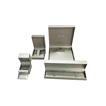 Pu leather ring box earrings jewelry packaging box