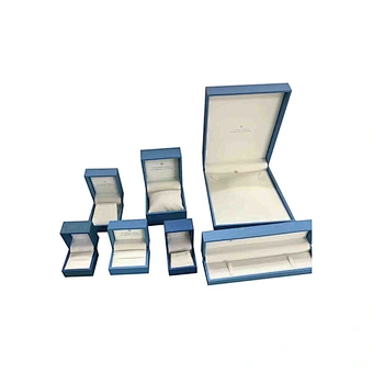 Custom PU leather jewelry boxes with lining flannel