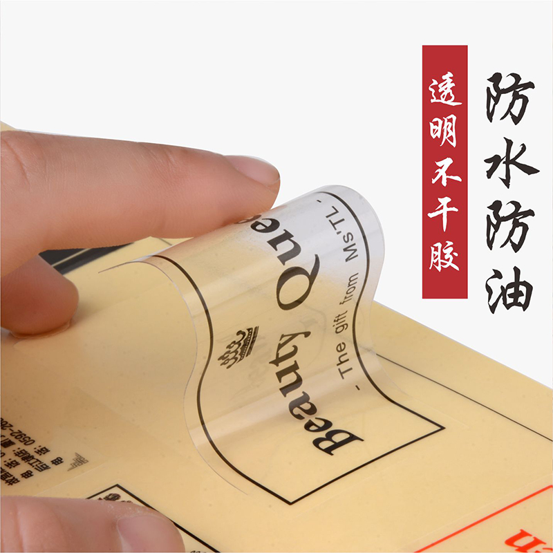 transparent sticker