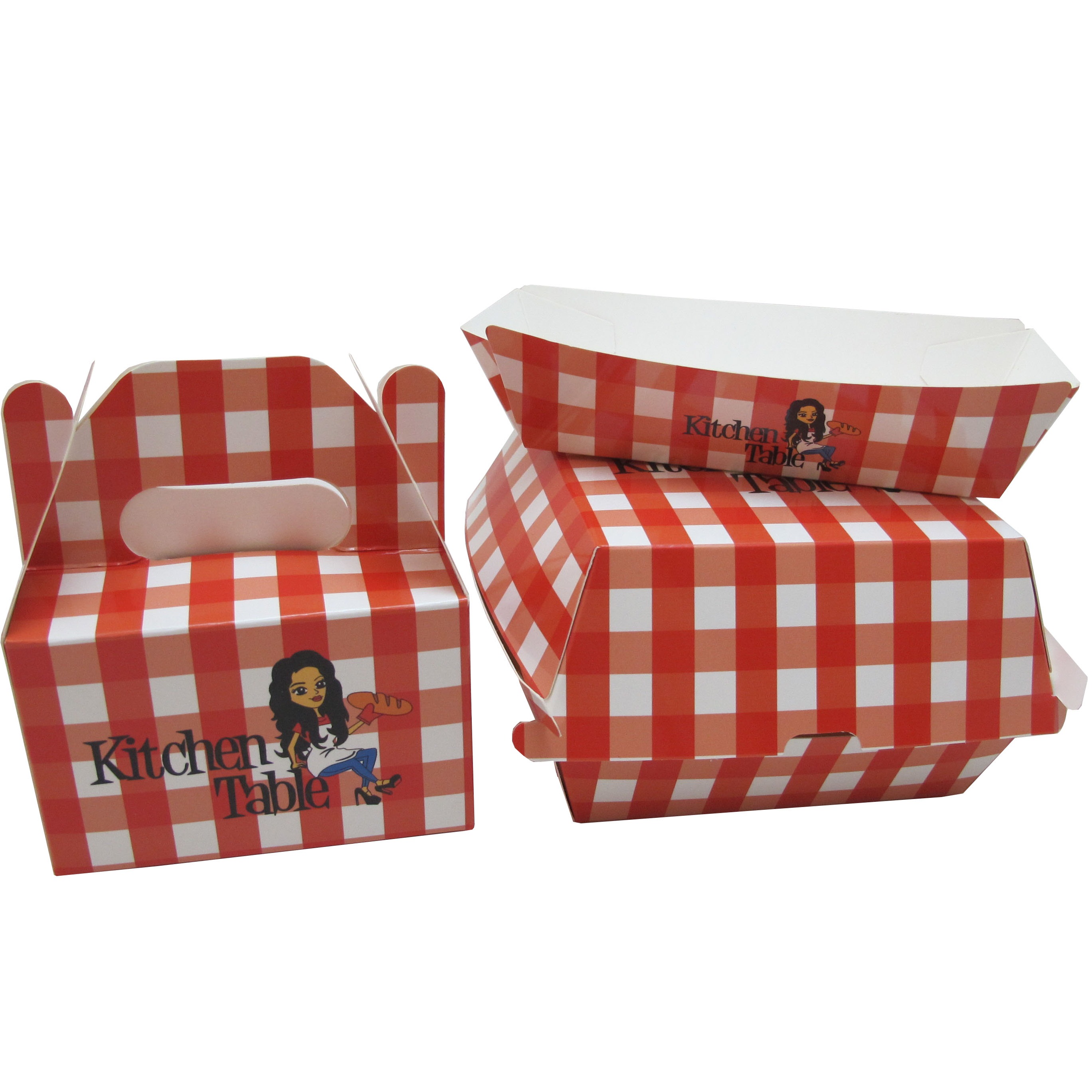 Cutom paper cake box with logo printing bakery packaging box with handle