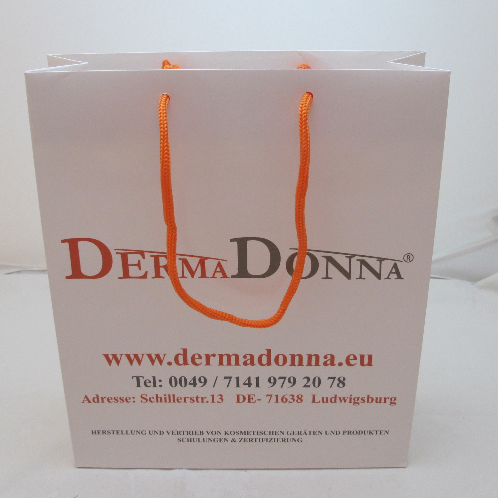 Wholesale White Paper Bag Printed Gift Bag With Cotton Rope