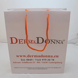 Wholesale White Paper Bag Printed Gift Bag With Cotton Rope