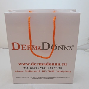 Wholesale White Paper Bag Printed Gift Bag With Cotton Rope