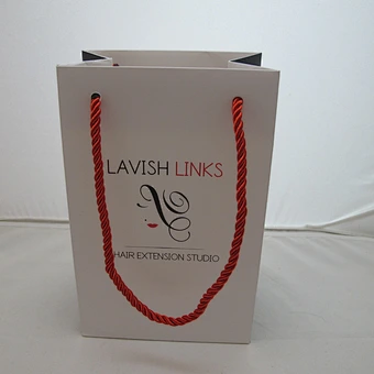 Custom White Prited Luxury Paper Bag