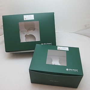 Custom Cupcake Green Paper Luxury Box