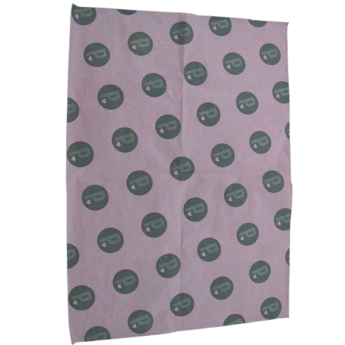 High Quality Wholesale Custom Gift Packing paper Logo print Pink Wrapping Tissue Paper for garments