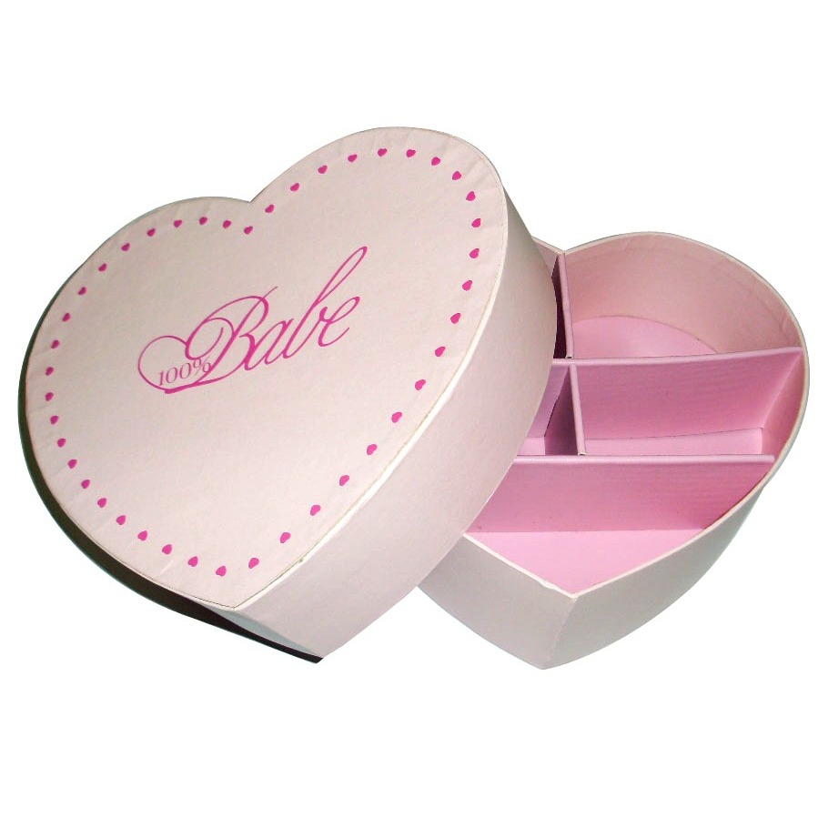 Heart Shape Chocolate Box Custom Design Gift Boxes with Lid Wholesale Candy Christmas Cookie Paper Packing