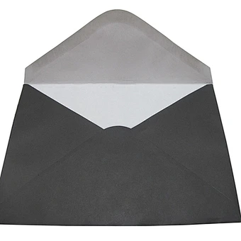 High Quality Black Luxury Customized Size Plain Paper Envelopes Wholesale Adhesive Paper Envelope
