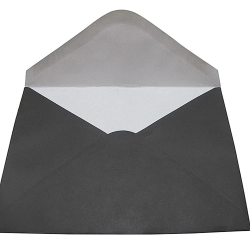 High Quality Black Luxury Customized Size Plain Paper Envelopes Wholesale Adhesive Paper Envelope