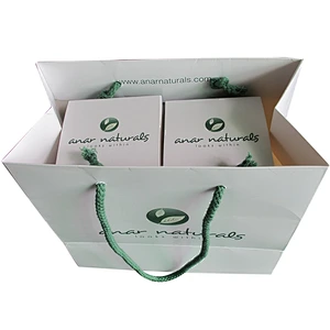 Wholesale Custom logo printed paper bags Art Paper Packaging Box paper cosmetic box