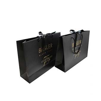 Wholesale Custom High-Quality Paper Bags with Ribbon
