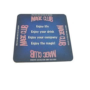 Square absorbent paper coffee drink cup coaster paper mat Design Cardboard paper beer coaster
