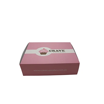 Custom Cupcake Boxes Mini Cake Drawer Box Printing Logo 6 hole Cupcake box