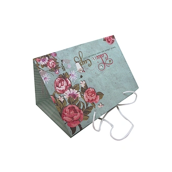 Eco-friendly White Kraft Paper Shopping Paper Bag with Handles