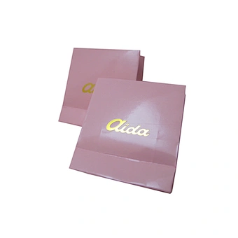Custom Design Pink Small Exquisite Gift Packing Paper Bag without Handles