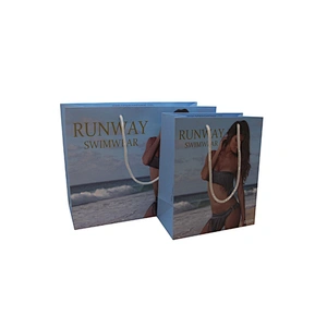 Different Size Garment Clothing Packing Shopping Paper Bag with Handles